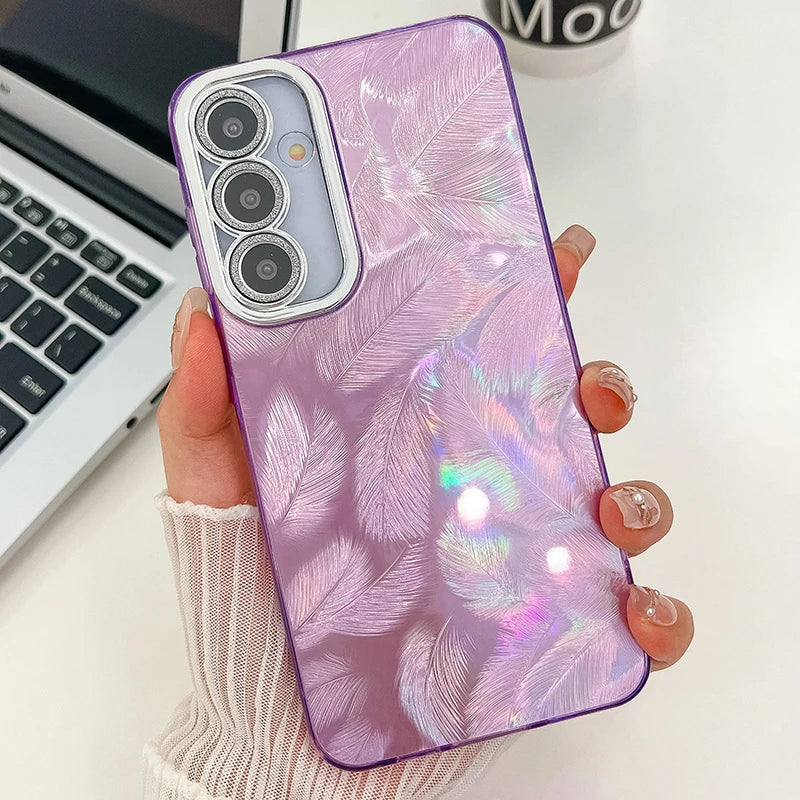 2024 New Fashion Colorful Phone Case For Samsung Galaxy S24 Ultra S24 Plus S23 Ultra Anti-Fall Glitter Phone Cover Funda