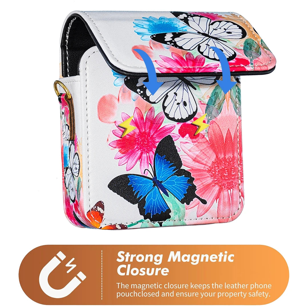 For Moto Razr 60 Ultra 50 40 Razr60 Razr50 Razr 40 Razr 2022 Case Painted Pattern Leather Phone Bag BFB05