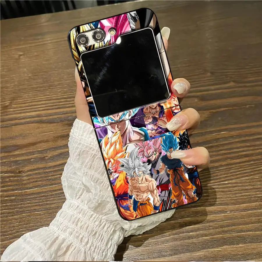 Case for Samsung for Galaxy Z Flip 3 Dragon Ball Super Saiyan Blue Z Flip 3 Z Flip Z FLIP 6 Z Flip 5 Back Cover