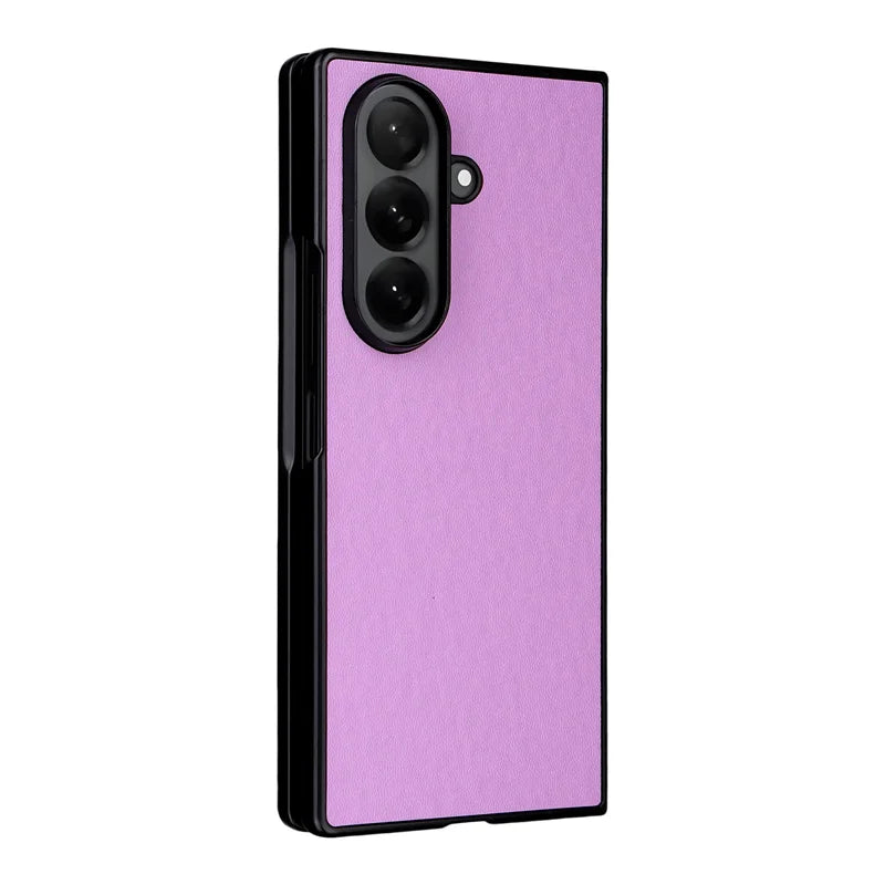 For Samsung Galaxy Z Fold 7 Lambskin Veneered Back Shell Pu For Galaxy Z Fold7 Fold 7 Phone Case