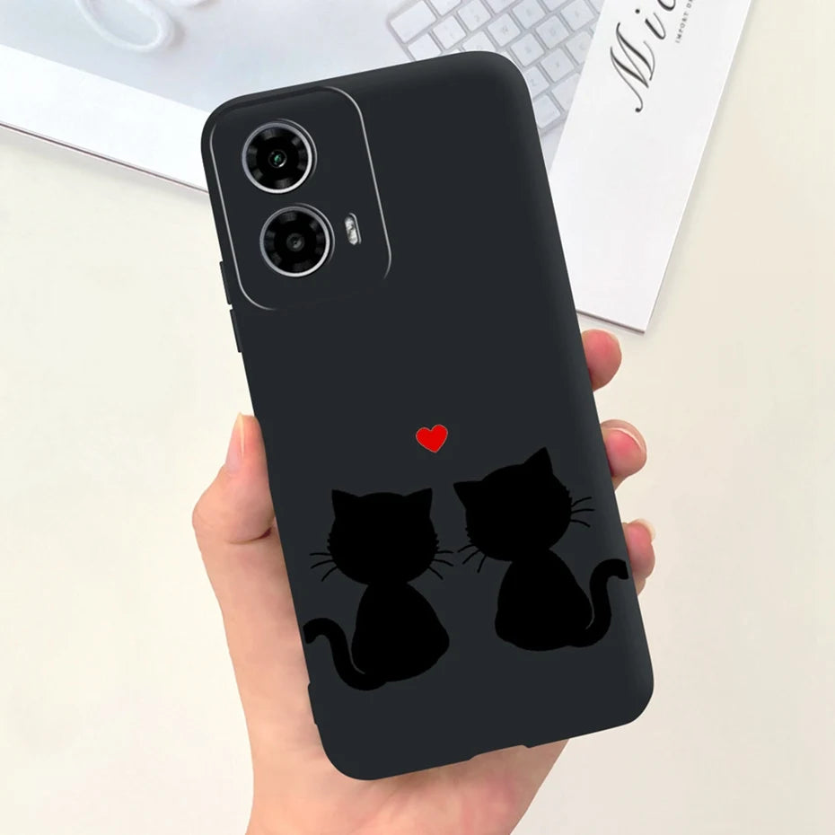 Cute Pattern Phone Case For Motorola Moto G24 G34 4G 5G Soft Silicon Protective Cover For MOTO G24 G34 Bumper