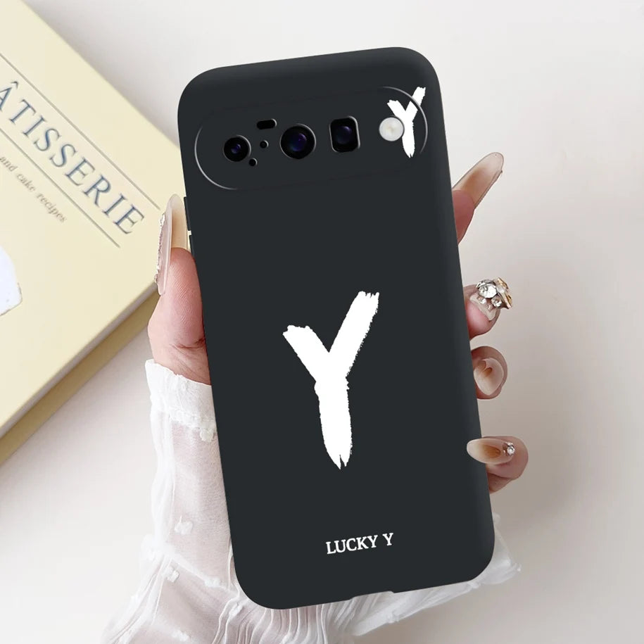 For Google Pixel 10 Pro XL 5G Case Lucky Crown Flower Letters Silicone Soft Cover For Pixel10 10Pro Pixel10 pro XL Protect Cover