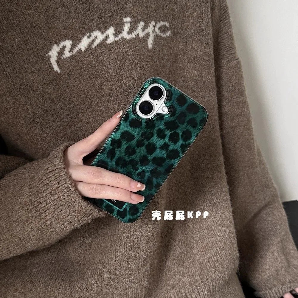 For Motorola Moto Edge 60 50 Fusion E15 G53 G13 G84 G34 G54 G24 G04S G75 Fashion Leopard Dazzle Lustre Lining Hard Phone Case