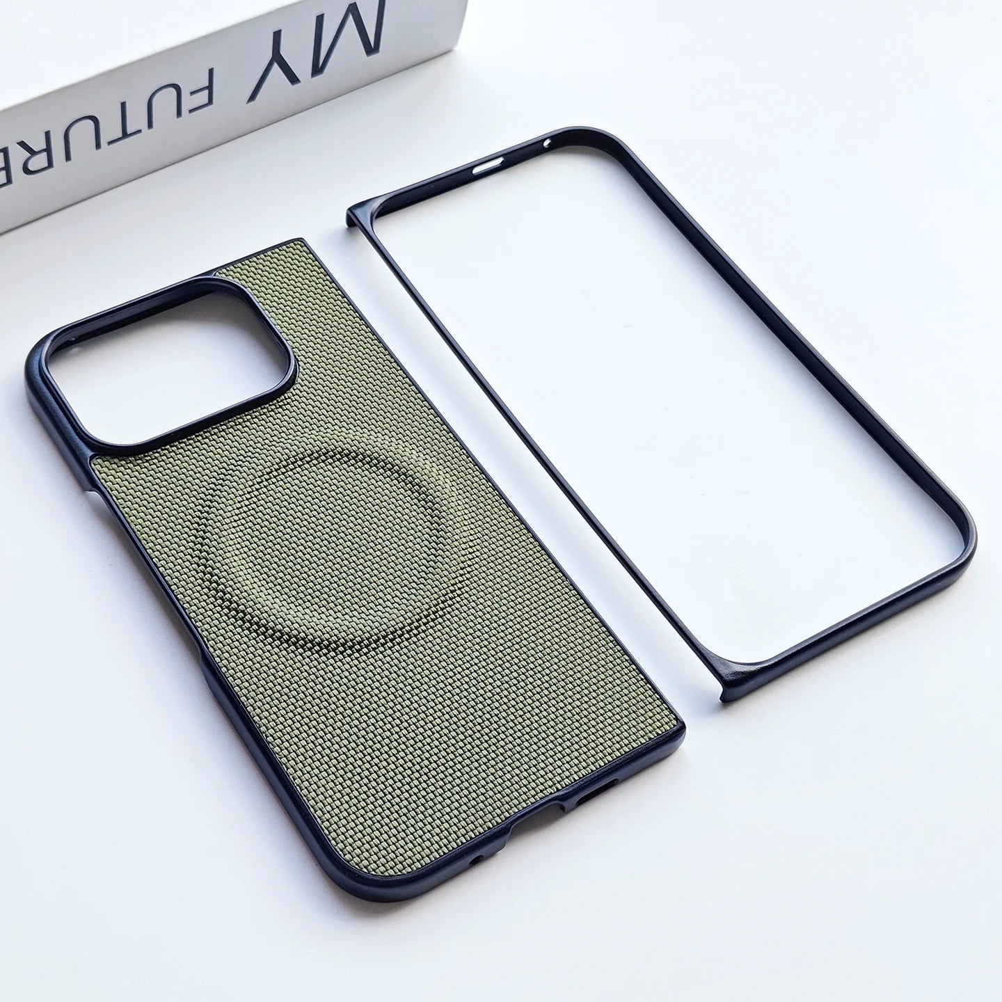 For Google Pixel 10 Pro Fold Case Hard Nylon Woven Texture Leather Magnetism Anti fall Cover For Pixel 10 Pro Fold Shell Bumper