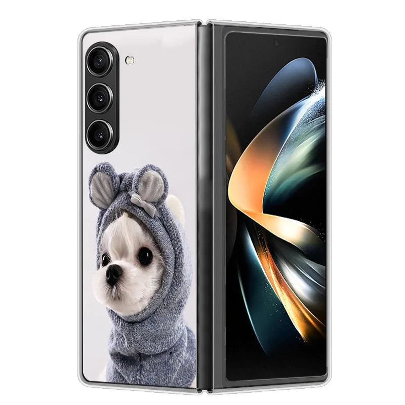 Case For Samsung Galaxy Z Fold 6 Cover Shockproof Hard Plastic PC Cases For Samsung Z Fold6 Fold 6 5G Fundas Cute Painted Bumper