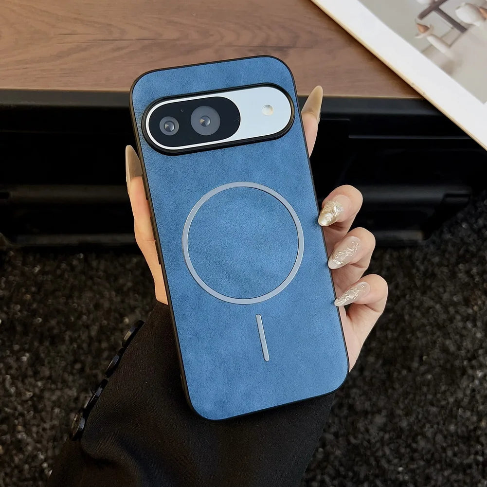 Classic vintage pattern built-in magnetic ring thin circle case For Pixel 10 Pro XL Google Pixe10 Pro Protection Cover