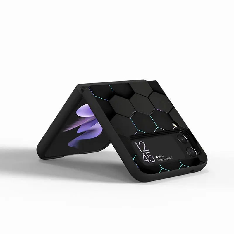 Carbon fiber Shockproof Cases Cover for Samsung Galaxy Z Flip 4 5G Z Flip 3 zflip ZFlip3 Z Flip5 ZFlip4 Flip5 Hard PC Coque