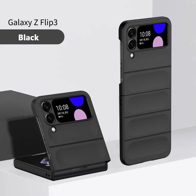 Skin Feel Hard Case for Samsung Galaxy Z Flip 3 4 5 6 5G Flip6 Flip4 Flip5 Shockproof Plain Protection Matte Anti-Scratch Cover