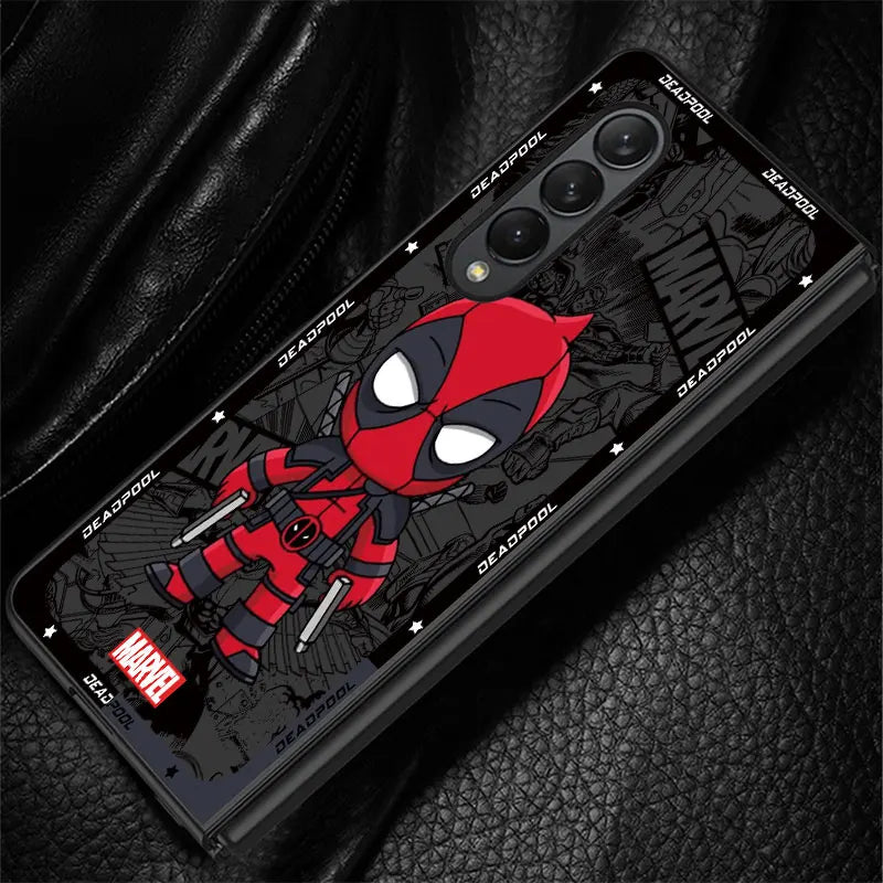 Cartoon Marvel Spiderman Groot Case for Samsung Galaxy Z Fold6 Z Fold4 5G Z Fold3 Z Fold5 5G ZFold4 Hard PC Shockproof Cover