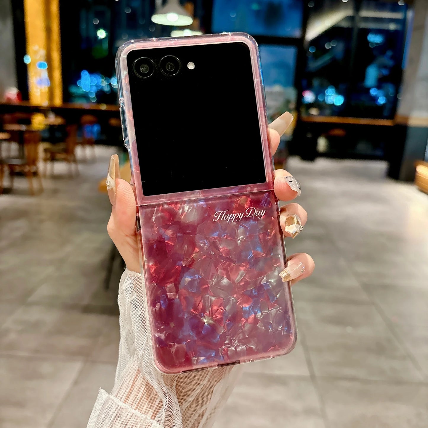 Case For Motorola Razr 60 Ultra 50 Ultra 2025 Plus 2024 Plus Shell Patterned Raspberry Brown Pink Dark Candy Color Hard PC Cover