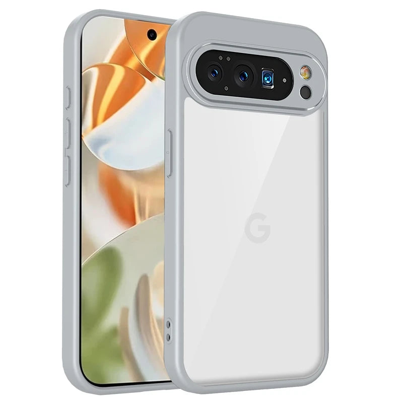 For Google Pixel 9A Transparent Silicone Case For Google Pixel 10 Pixel10 Pro XL PC Back TPU Bumper Shockproof Clear Phone Cover
