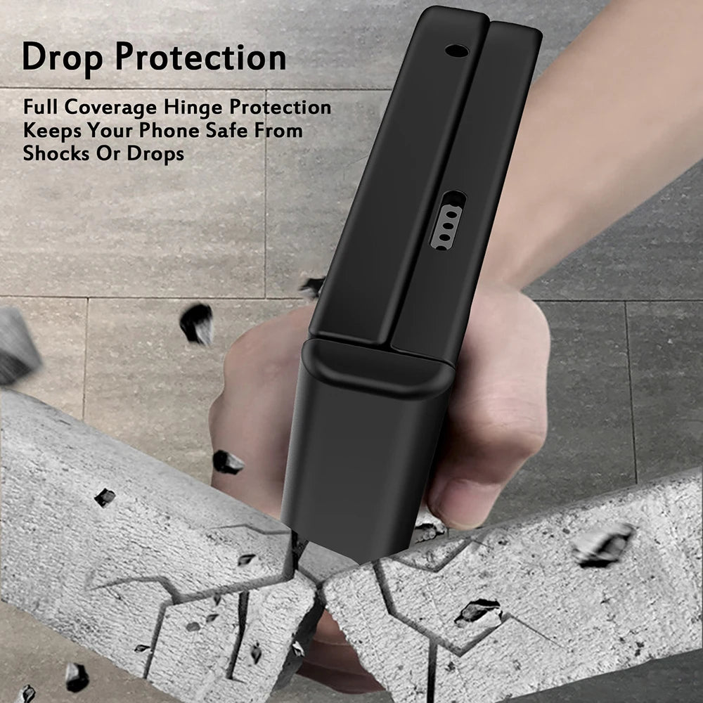 Spring Rotating Hinge Matte Plastic Case For Google Pixel 10 Pro Fold Kickstand Stand Holder