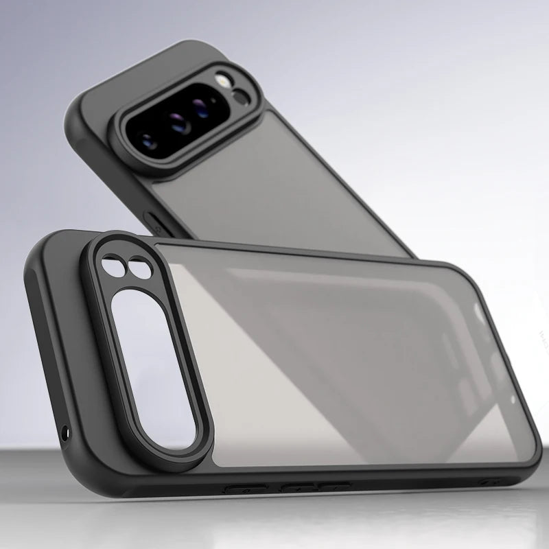 Luxury Matte Cases For Google Pixel 9A 9 Pro XL Case Pixel9 9A  Armor Shockproof PC Hard Cover