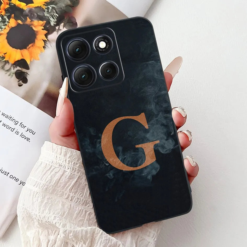 Fashion Flower Letters Case For Motorola Moto G56 G86 Power Cover XT2527-2 XT2529-2 G 86 G 56 Soft TPU Silicone Shockproof Funda