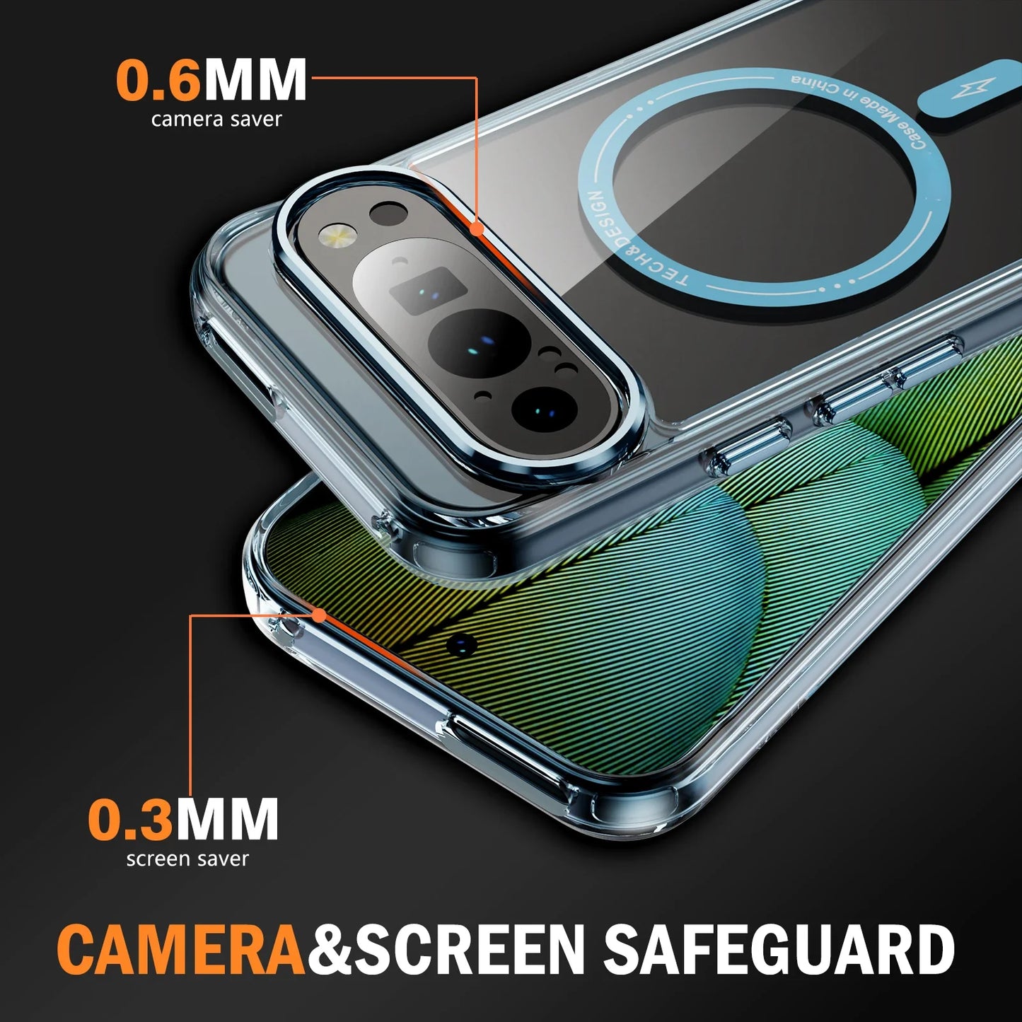 For Google Pixel 10 Pro XL Case Luxury  Clear Magsafe Cover For Google Pixel  9 Pro XL 8Pro 9A 8A Magnetic Wireless Charge Case