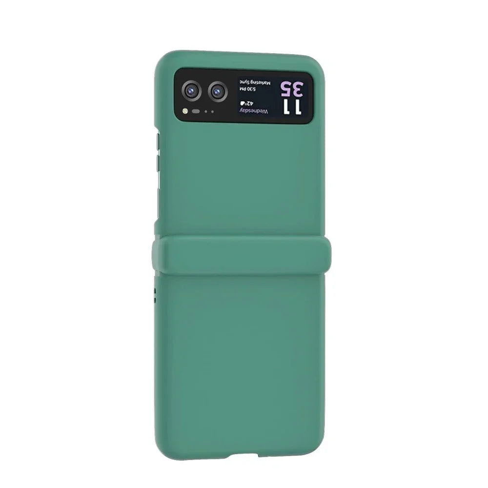 Candy Color Hinge Protective Case For MOTO Razr 50 Ultra Skin Feel Shockproof Flip Cover For MOTO Razr 40 PC Bumper Shell Funda