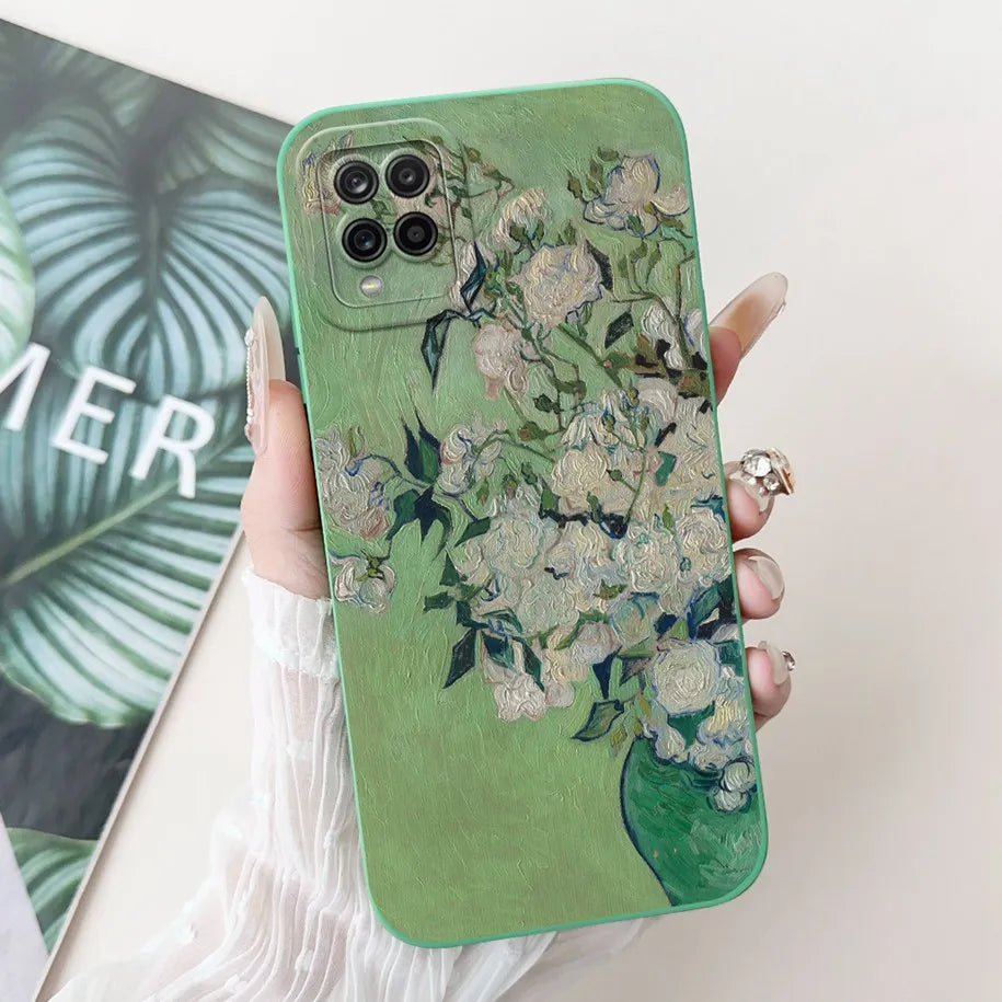 Case For Samsung Galaxy A22 M22 M32 4G Case SM-A225F SM-M225F SM-M325F Shockproof Cover Fashion Painted Soft Silicone Phone Capa