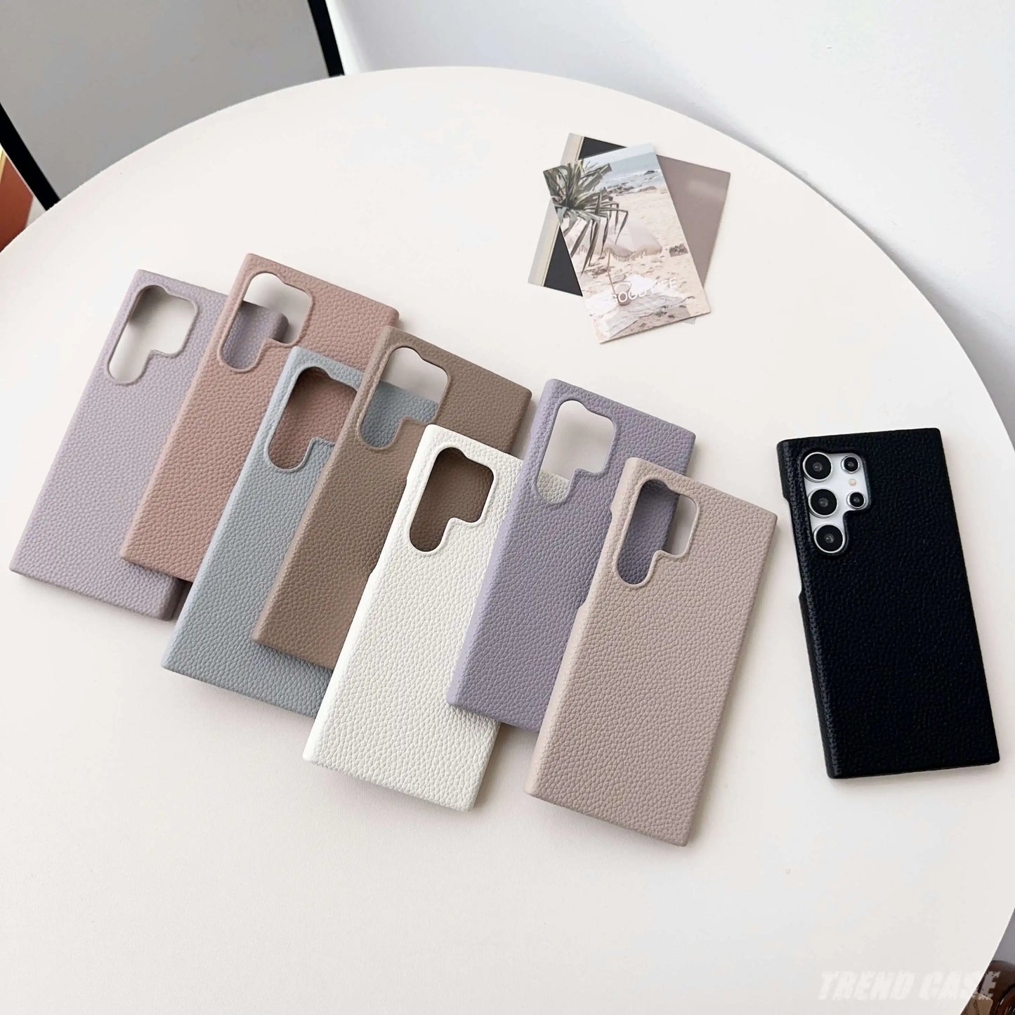 Litchi Grain Leather Case For Samsung Galaxy S24 S23 FE S22 Ultra Plus A55 A15 A35 A25 A54 A34 A24 A53 A33 A05S A05 Hard Cover