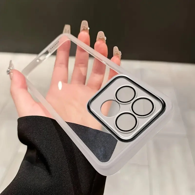 Transparent Phone Soft TPU Case For Motorola Edge 40 Neo Pro 50 Ultra 60 Fusion Moto Edge60 Camera Lens Protector Film Cover