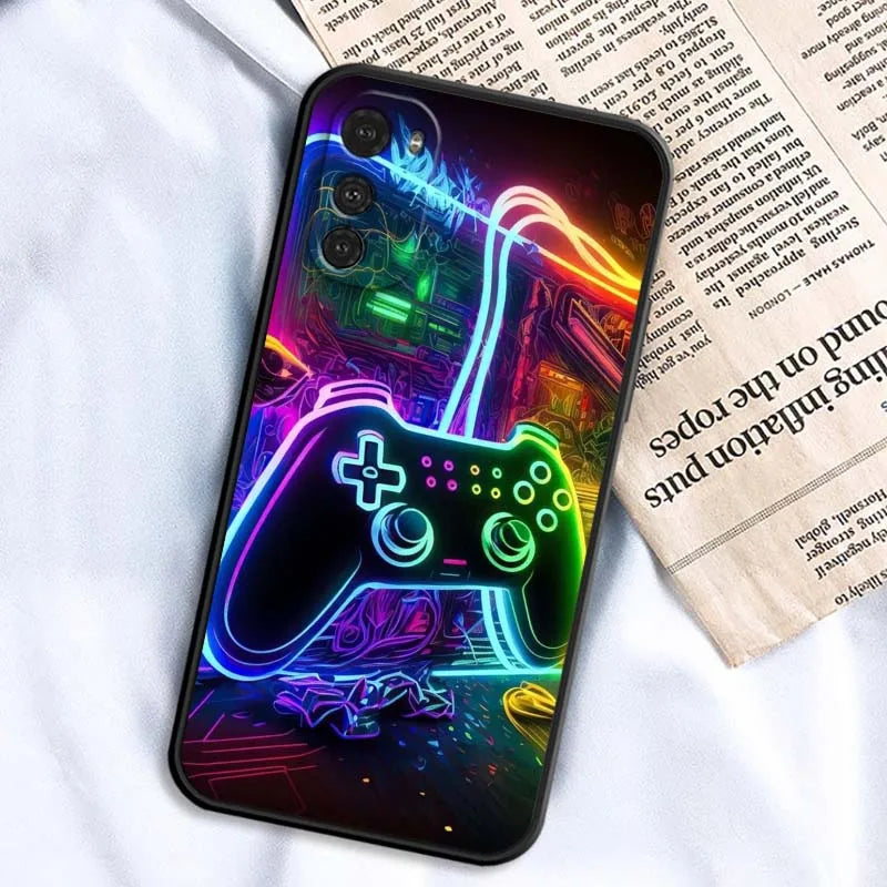 Creative cassette design For Motorola G85 Edge 50 G24 G35 G14 G04 40 G72 G34 G31 G Stylus G54 G13 G32 5G Black Phone Case