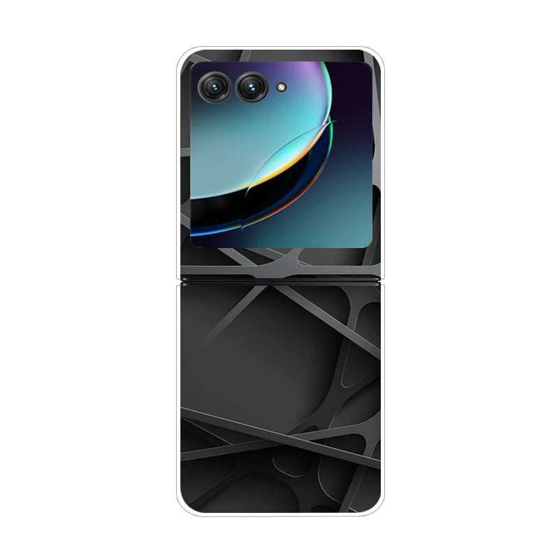 For Motorola Razr 50 Ultra Case Cute Transparent PC Hard Case Back Cover For Moto Razr 50 Ultra Phone Coque 50Ultra Plus Capa