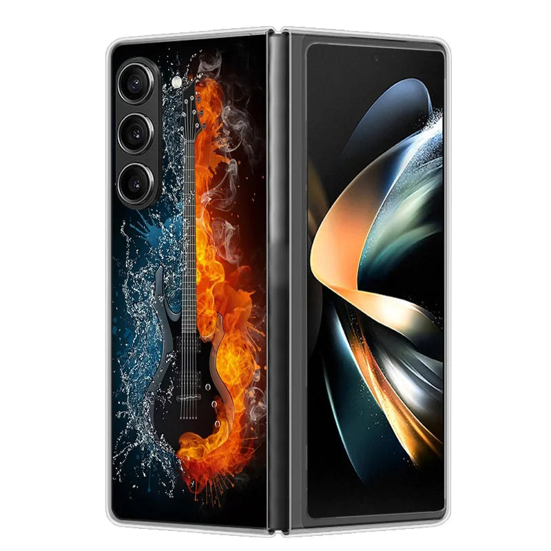 Case For Samsung Galaxy Z Fold 6 Cover Shockproof Hard Plastic PC Cases For Samsung Z Fold6 Fold 6 5G Fundas Cute Painted Bumper