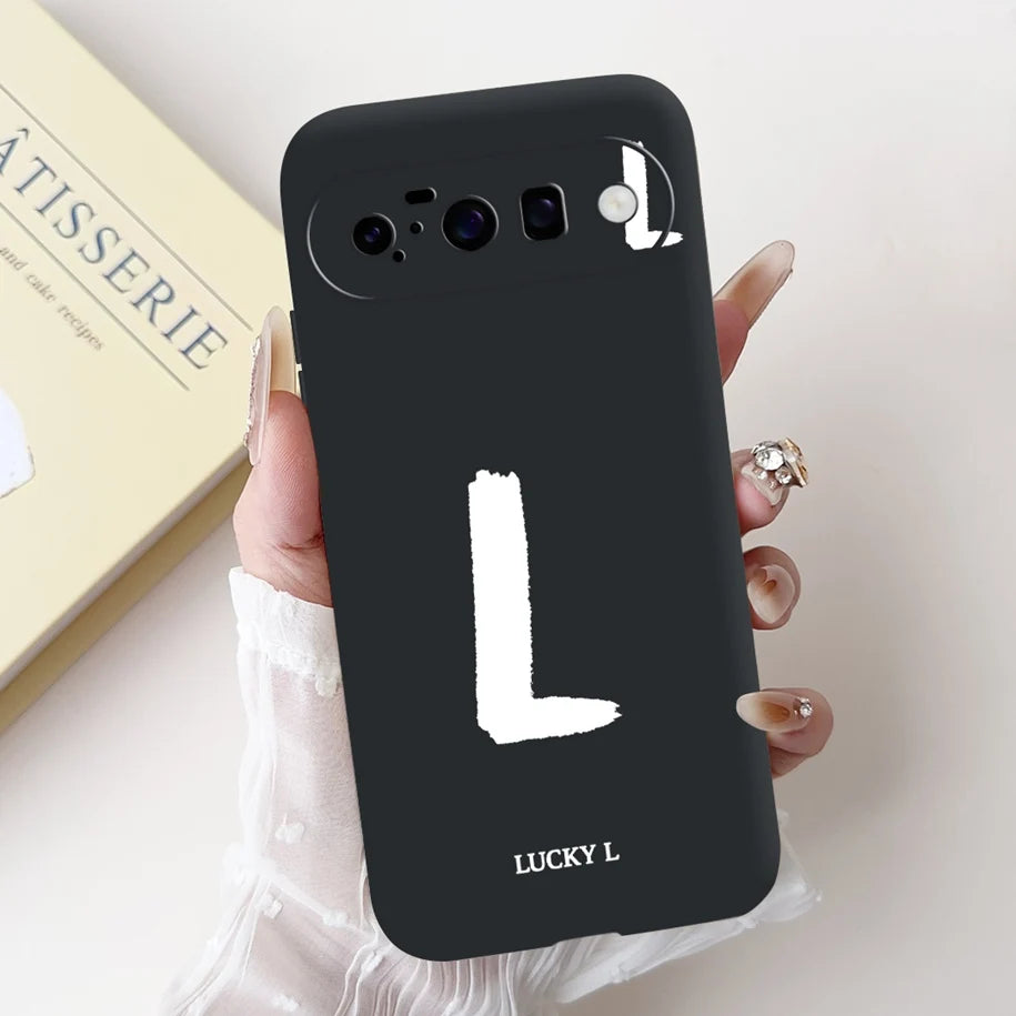 For Google Pixel 10 Pro XL 5G Case Lucky Crown Flower Letters Silicone Soft Cover For Pixel10 10Pro Pixel10 pro XL Protect Cover