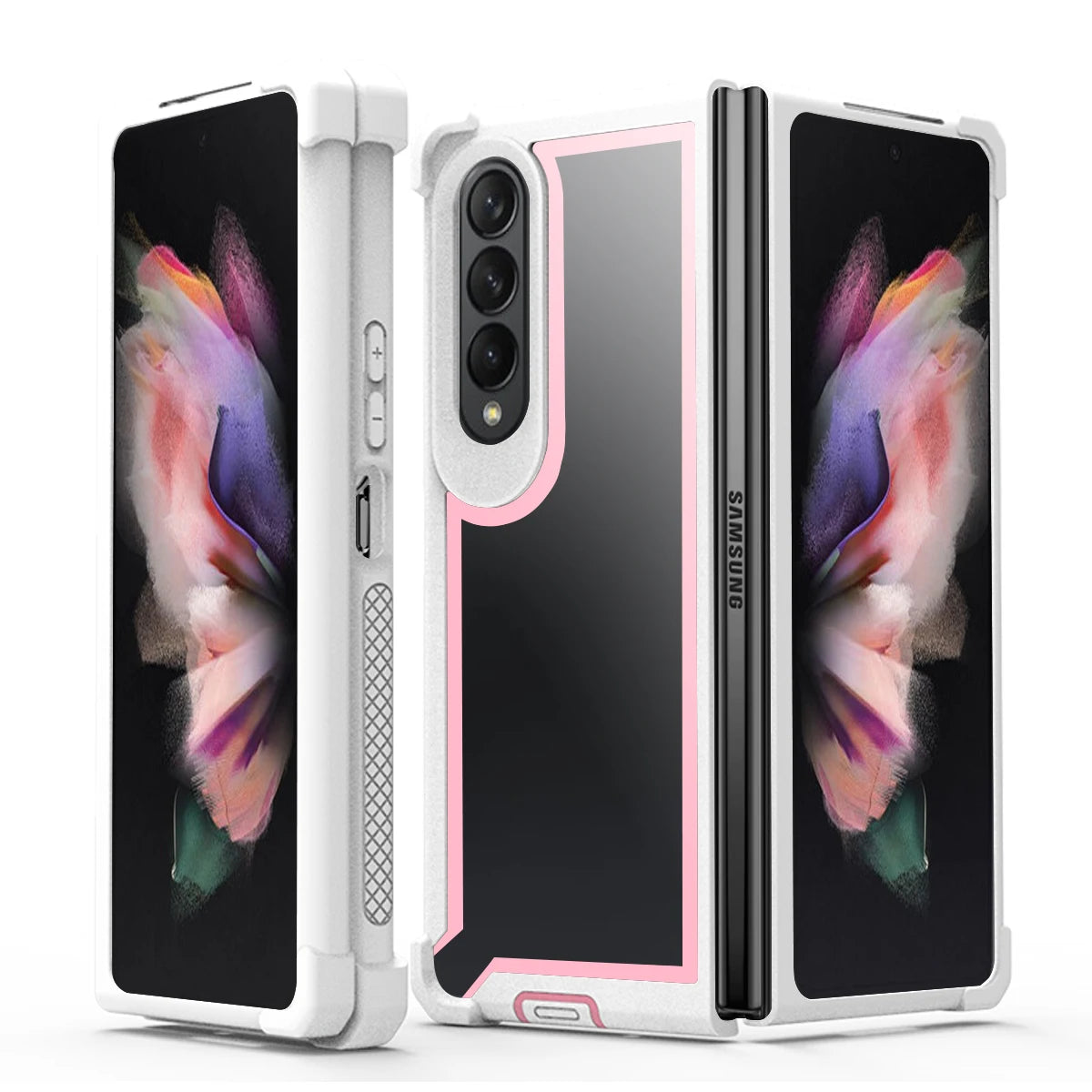 Military Grade Airbags Protection Defender Cover for Galaxy Z Fold 6/Z Fold 5/Z Fold 4/Z Fold 3 Shockproof Heavy Duty Armor Case