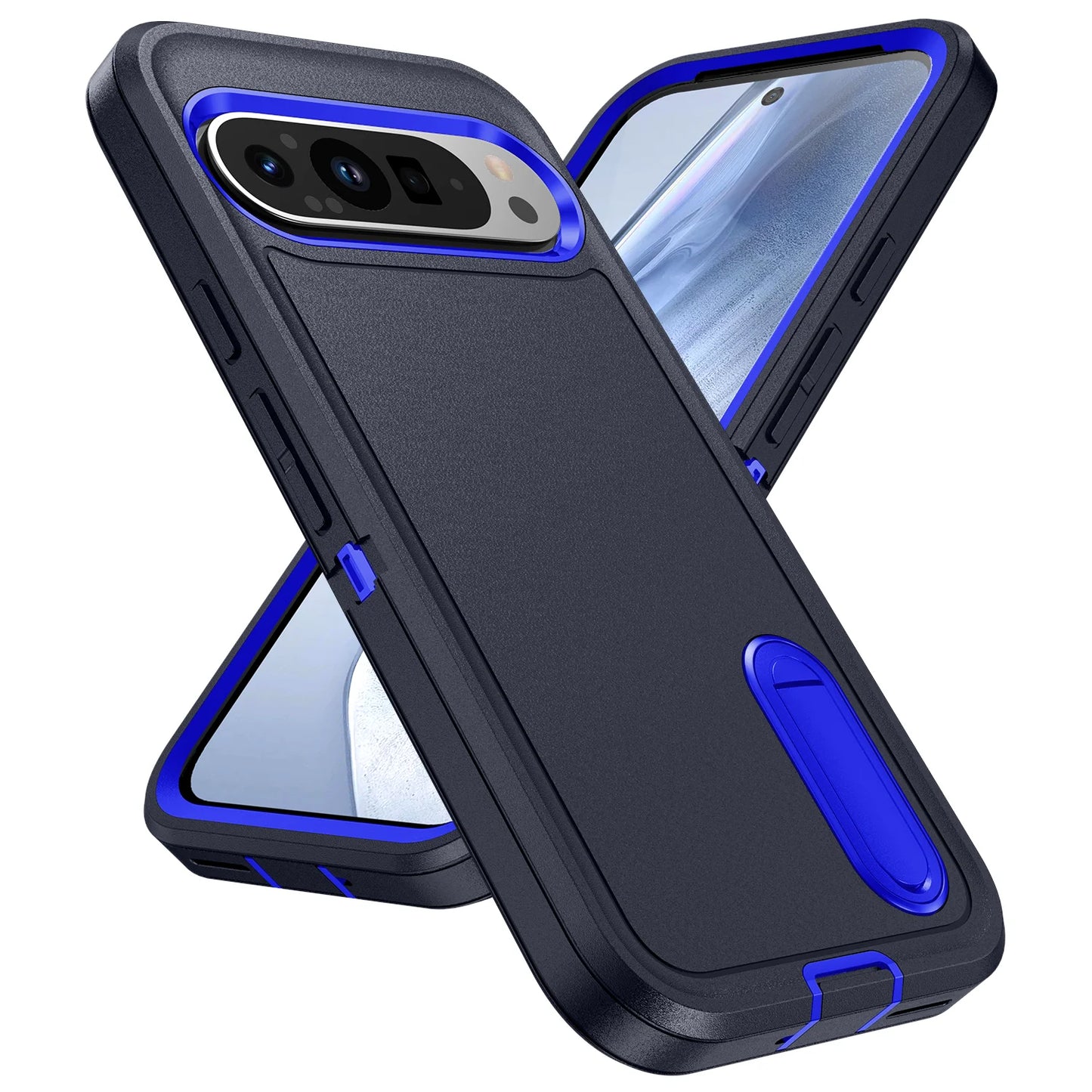 Heavy Duty Shockproof Case for Google Pixel 9 Pro XL Anti-Scratch Protective Kickstand Phone Case
