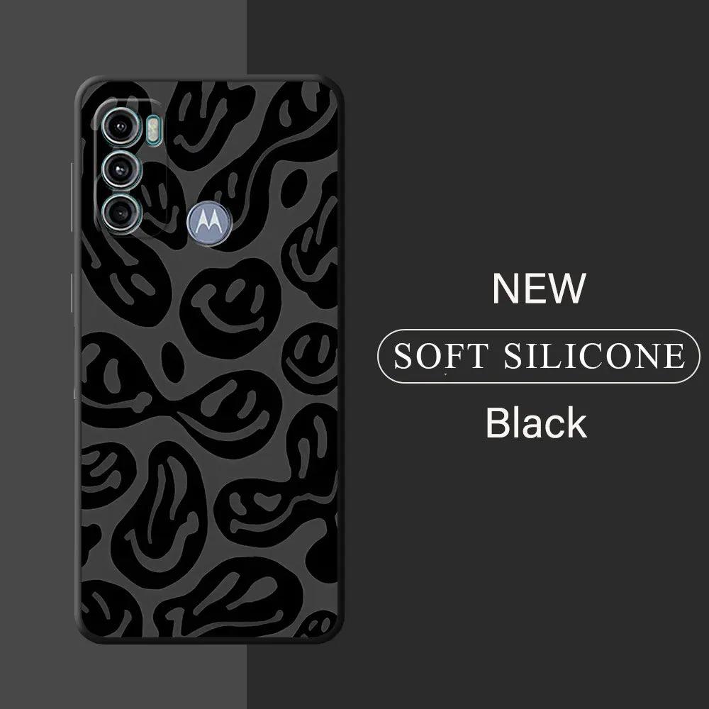 Phone Case for Motorola Moto G52 G53 G30 G50 G32 G60 G51 G22 G73 G60s G71 G72 G31 Silicone Armor Cover INS Korean Cute Y2K