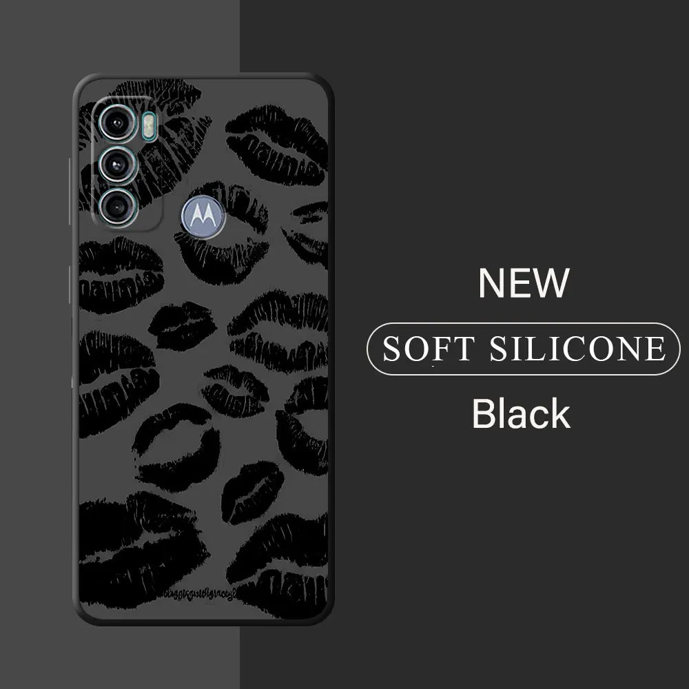 Phone Case for Motorola Moto G52 G53 G30 G50 G32 G60 G51 G22 G73 G60s G71 G72 G31 Silicone Armor Cover INS Korean Cute Y2K