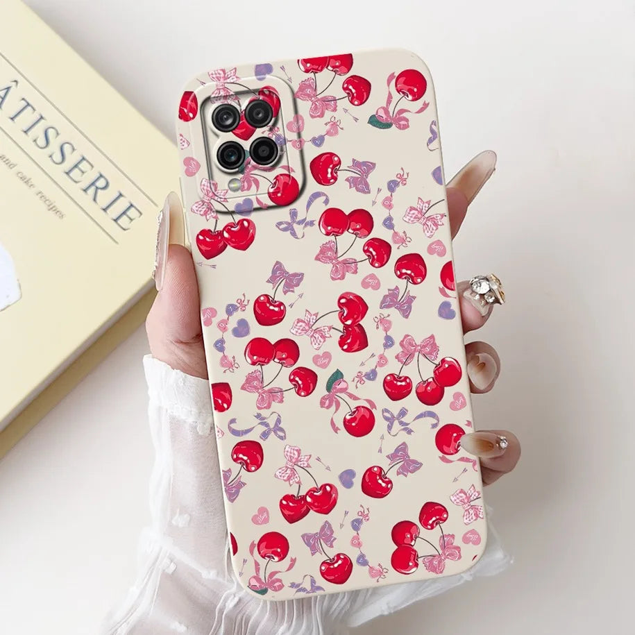 Case For Samsung Galaxy A22 M22 M32 4G Case SM-A225F SM-M225F SM-M325F Shockproof Cover Fashion Painted Soft Silicone Phone Capa