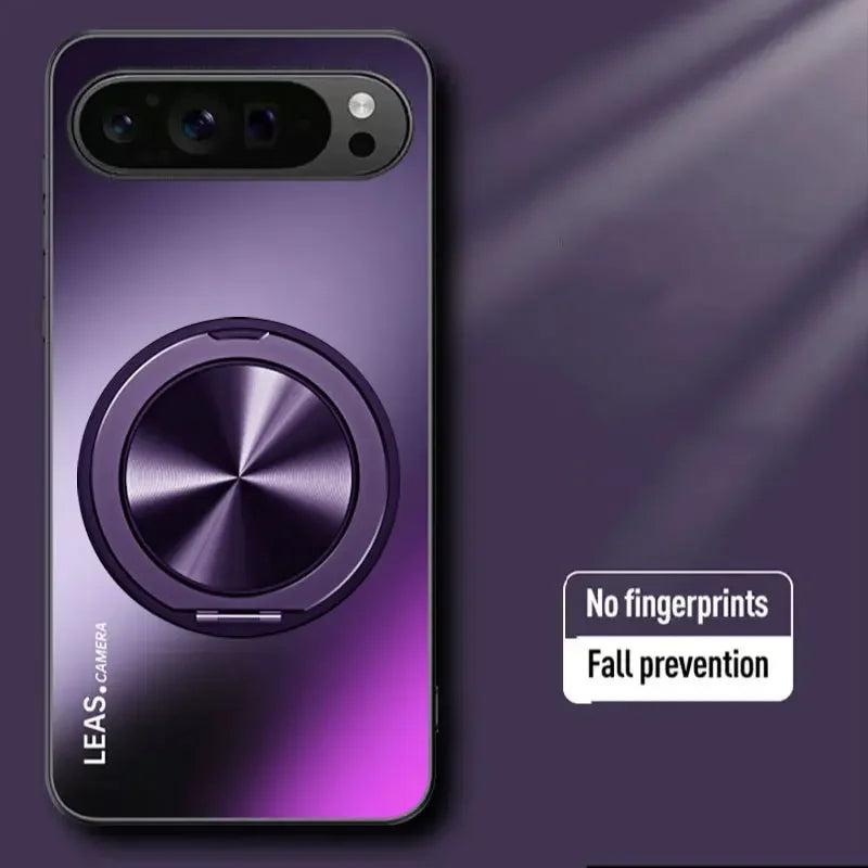 for Google Pixel 9A 9 Pro XL Case Magnetic Matte Shockproof Holder Cover for Google Pixel 8 Pro 8A 7Pro 7A 6Pro Shell Bumper