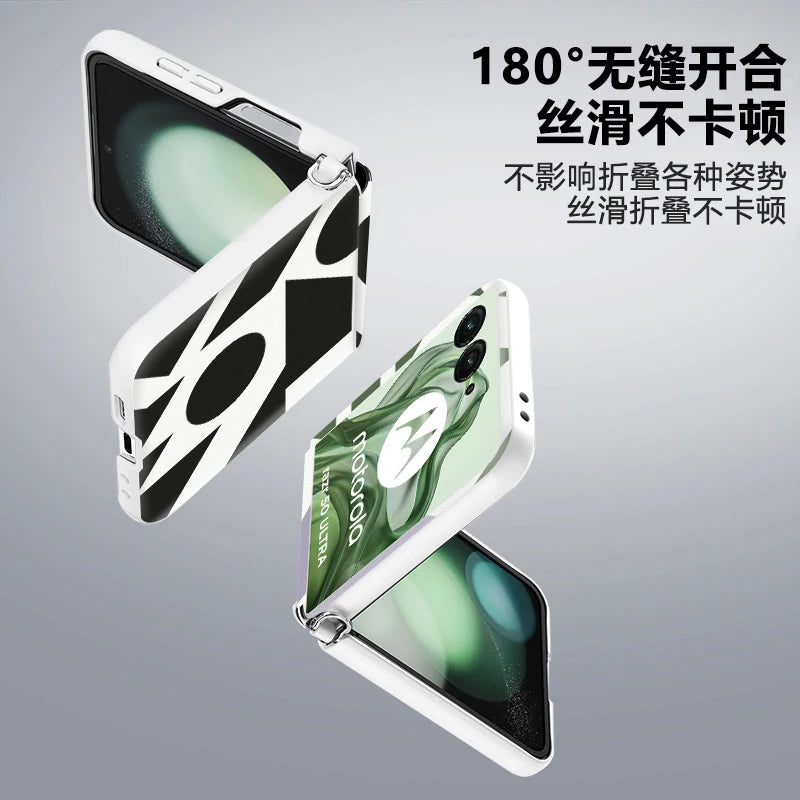 For Motorola MOTO Razr 60 50 Ultra Case Luxury PU Leather Skin Geometric patterns Cover Case For MOTO Razr 60 Ultra Phone Shell