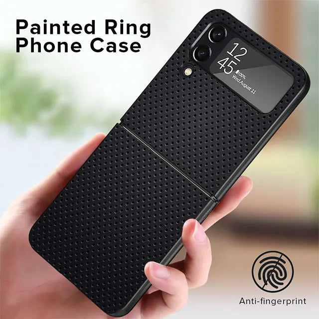 Carbon fiber Shockproof Cases Cover for Samsung Galaxy Z Flip 4 5G Z Flip 3 zflip ZFlip3 Z Flip5 ZFlip4 Flip5 Hard PC Coque