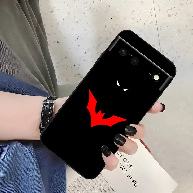 Logo Art S-Supermans B-Batmans For Google Pixel 9 8 7A 7 6A 6 5A 5 4 4A XL 5G Black Silicon Shockproof Shell Cover Phone Case