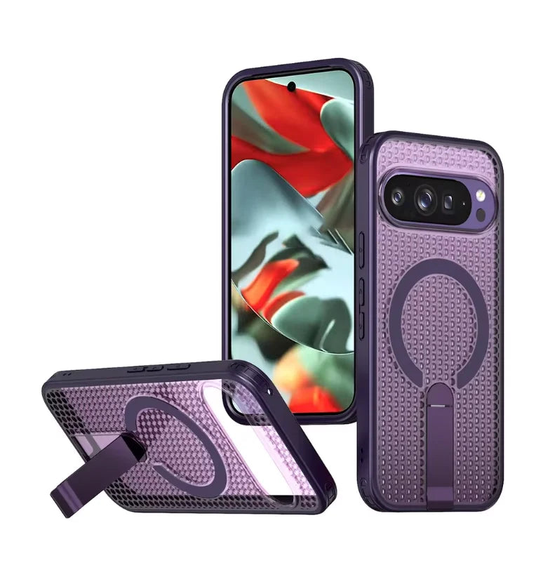Honeycomb Cooling Stand Holder Magnetic Ring Case for Google Pixel10 Pro XL pixel 10 pro 10 9A 9 pro XL Armor Protective Cover