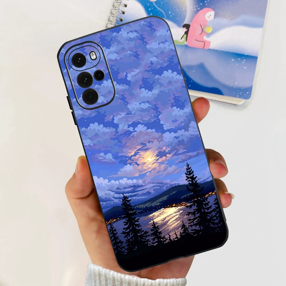 For Motorola Moto G22 Case XT2231-2 New Fashion Painted Cover Soft Silicone Phone Case For Moto G22 G 22 MotoG22 Back Cover Bags