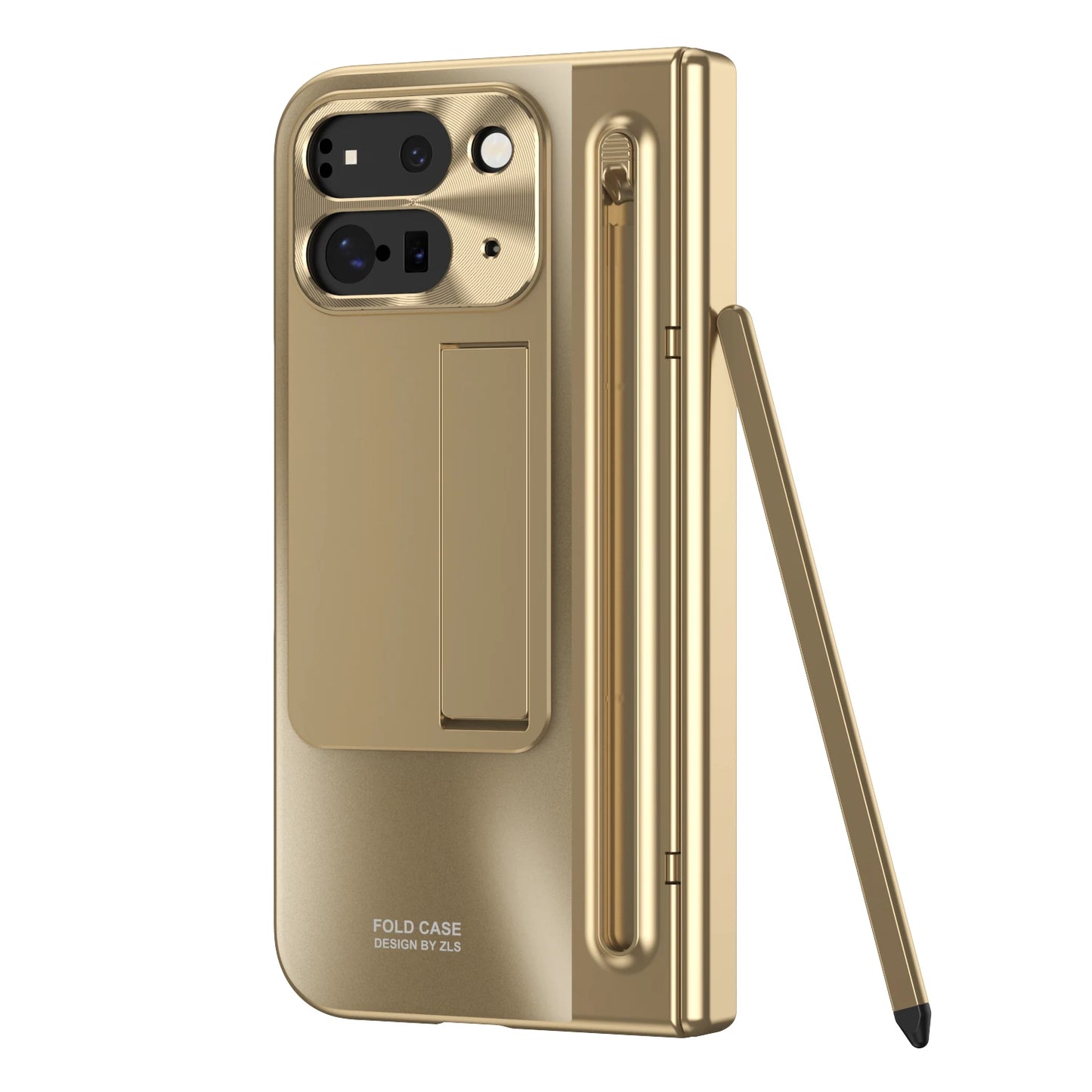 360 Full Protection Hinge Case For Google Pixel 10 9 Pro Fold 2 With Touch Pen Tempered Folding Cover For Samsung Z Fold 6 5 4