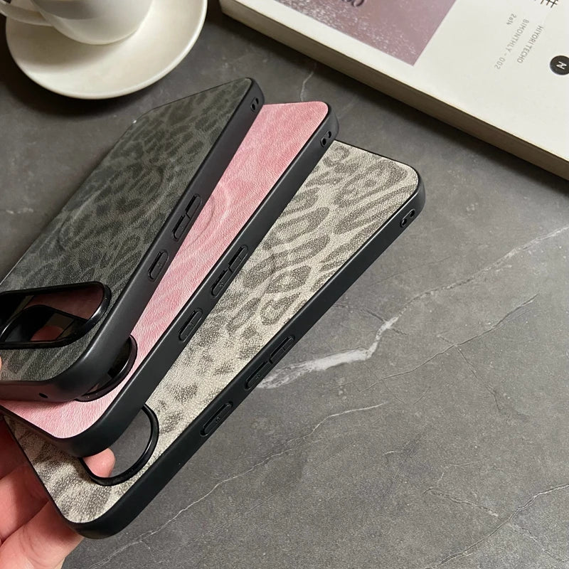 Magnetic Leather Case for Google Pixel 9A 10 9 8 7 6 Pro XL 8A 7A 6A Cover Leopard Floral Shockproof Mag-safe PU Shell Fundas