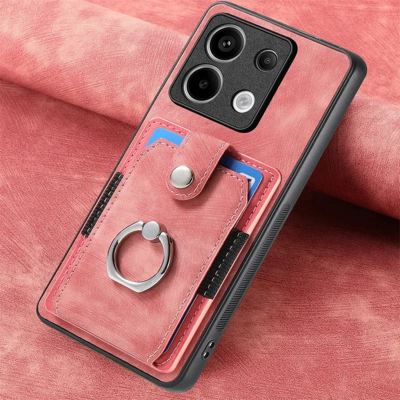 For Motorola Moto Edge 60 Stylus 5G Leather Card Ring Magnet Back Case Moto Edge 60 Fusion 50 Pro X50 Ultra S50 Neo Luxury Cover