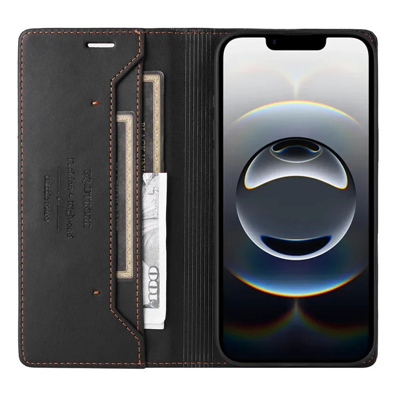 Magnetic Wallet Anti-theft Leather Case For Google Pixel 9a 9 Pro XL 8a 7a Pixel8a Pixel9a 5G Card Holder Phone Book Flip Cover