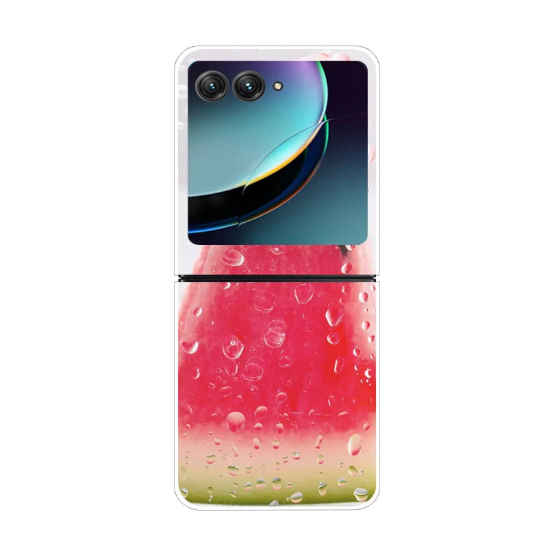 For Motorola Razr 50 Ultra Case Cute Transparent PC Hard Case Back Cover For Moto Razr 50 Ultra Phone Coque 50Ultra Plus Capa