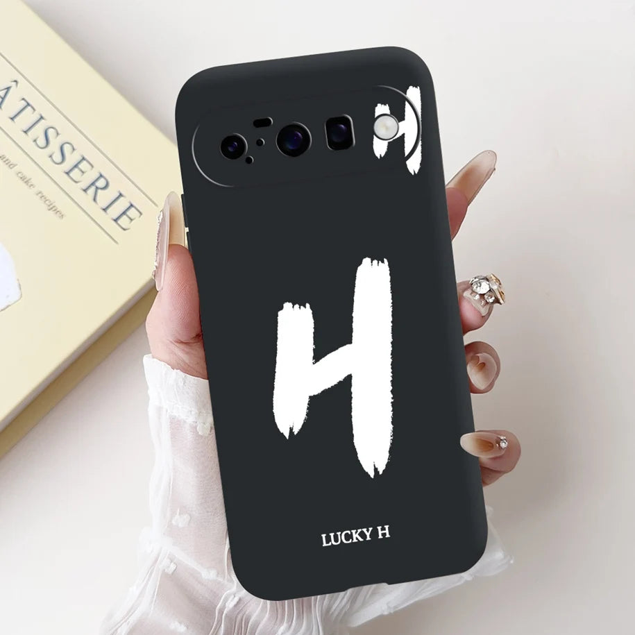 For Google Pixel 10 Pro XL 5G Case Lucky Crown Flower Letters Silicone Soft Cover For Pixel10 10Pro Pixel10 pro XL Protect Cover