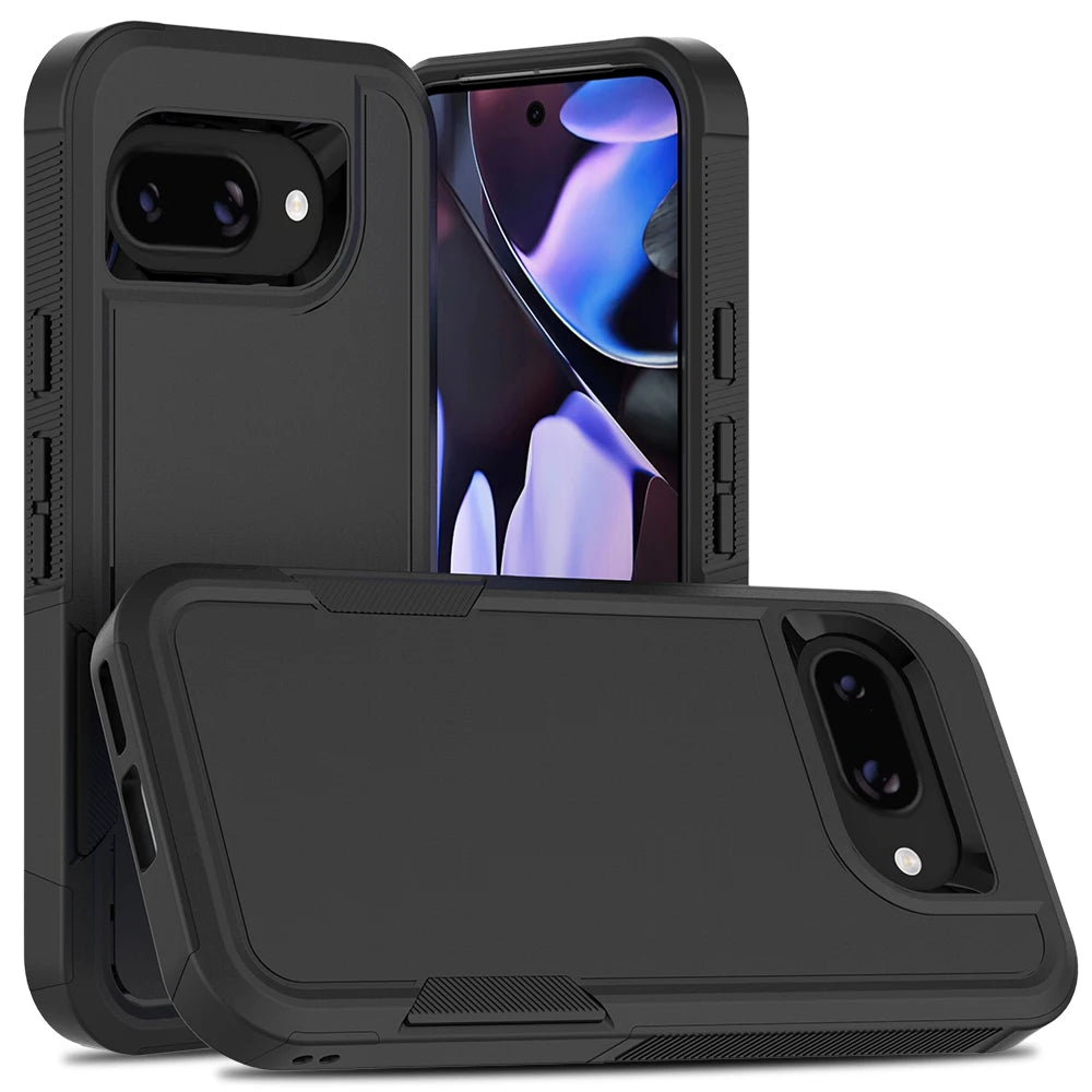 Luxury Rugged Armor Shockproof Case For Google Pixel 9ProXL 8 7 9 Pro Fold 9A 8A 7A 6A 5G Matte Military Full Protection Cover