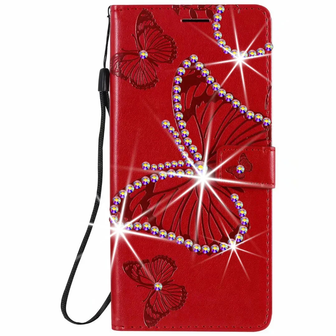 Case for Google Pixel 9A 9 8 7 6 Pro XL 8A 7A 6A 5A 4A 3A 5 XL2 for Google Pixel 9 Card Wallet Butterfly Phone Case Cover coque