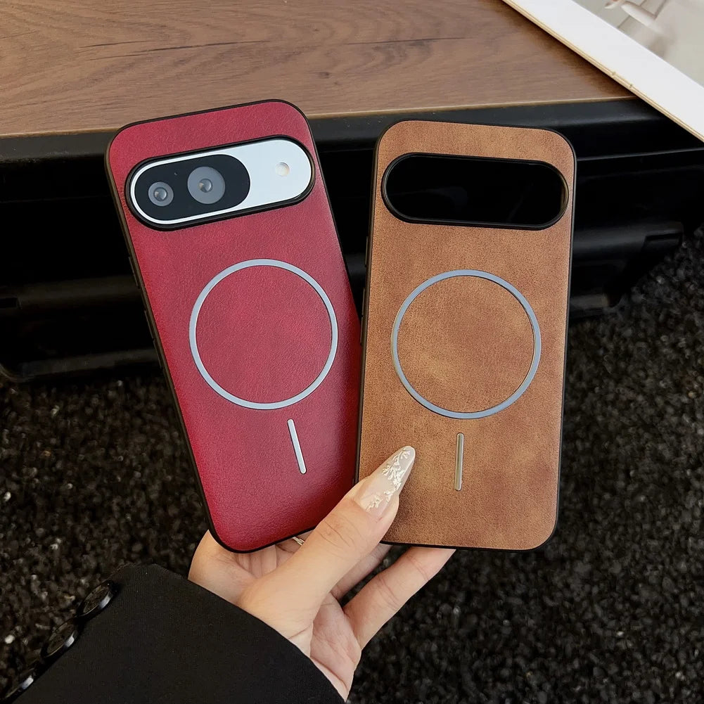 Classic vintage pattern built-in magnetic ring thin circle case For Pixel 10 Pro XL Google Pixe10 Pro Protection Cover