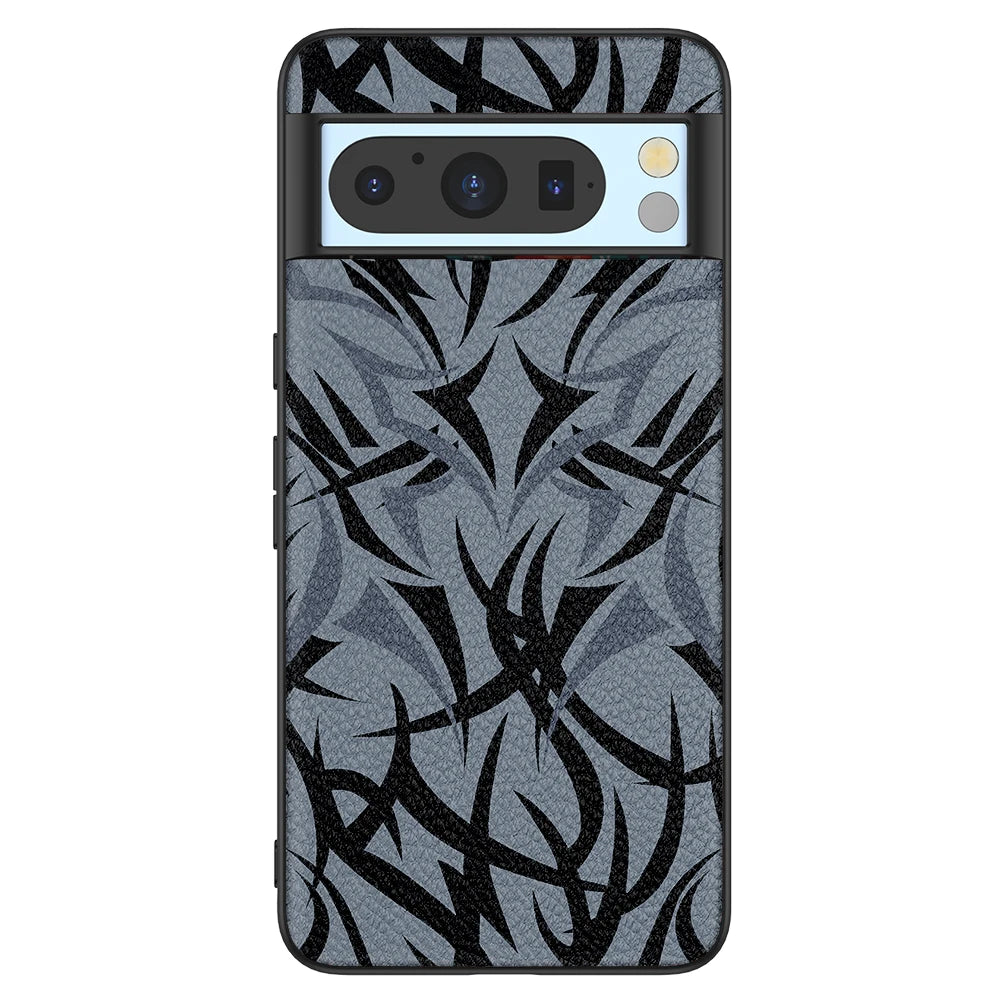 Back Cover Leather Case for Google Pixel 4 XL 4A 5 5A 5G 6 Pro 6A 7 Pro 7A 8 Pro 8A High Quality with Color Triangle Image Print