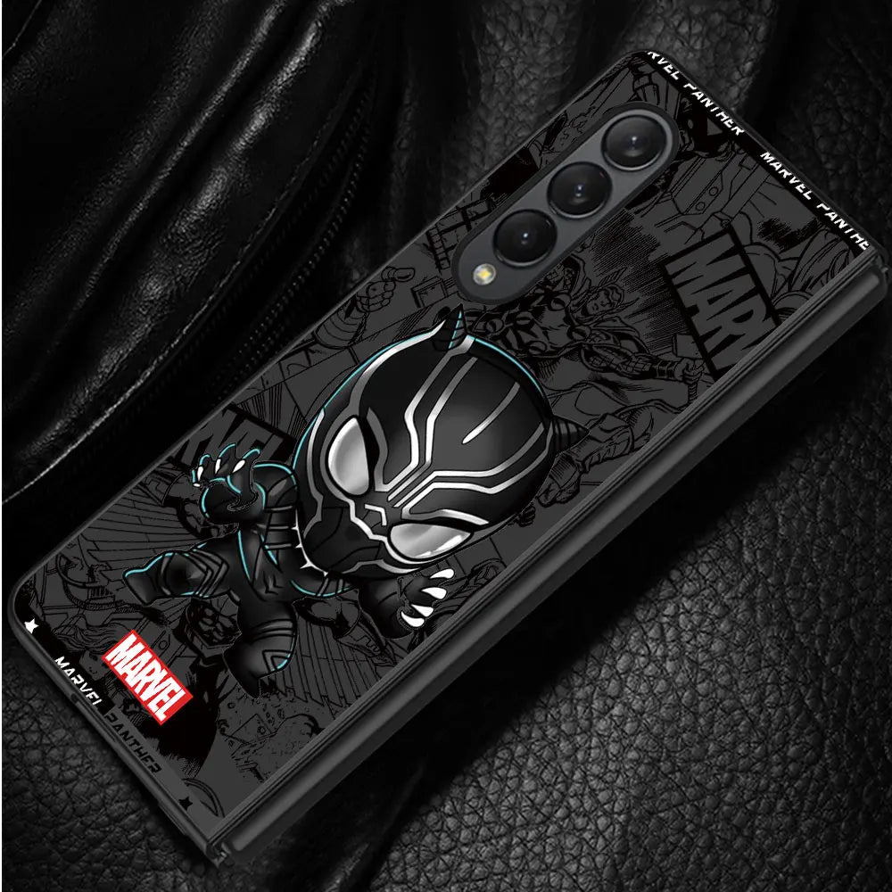 Cartoon Marvel Spiderman Groot Case for Samsung Galaxy Z Fold6 Z Fold4 5G Z Fold3 Z Fold5 5G ZFold4 Hard PC Shockproof Cover