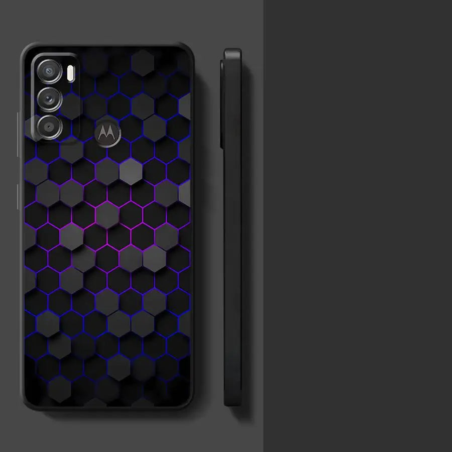 Carbon Fiber Phone Case for Motorola Moto G30 G50 G51 G60S G22 G32 G52 G53 G73 20 30 40 Pro 20 Lite 30 Fusion Edge 40 Cover